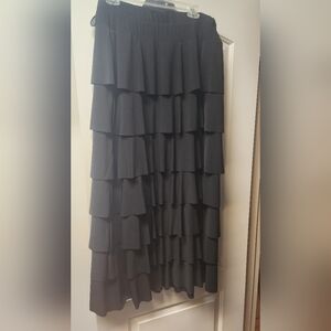 Ruffle Skirt Black